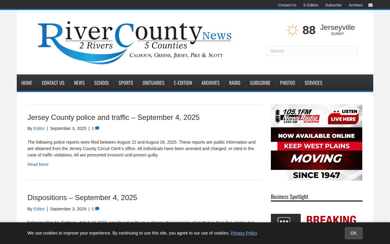 River County News Jersey County court and police reporting category